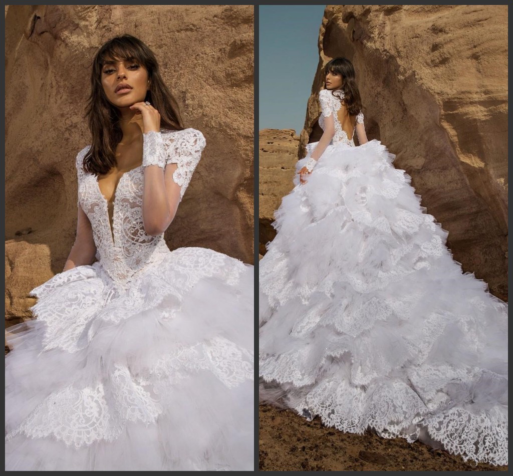 pnina tornai long sleeve wedding dress