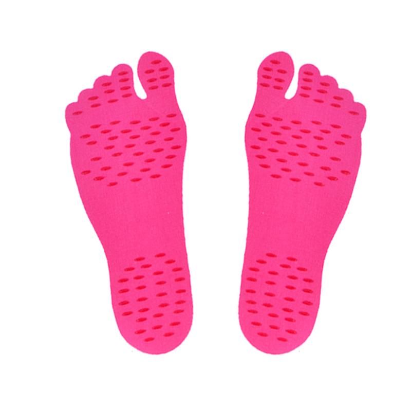 

1 Pair Adhesive Foot Pads Feet Sticker Stick On Soles Flexible Anti-slip Beach Feet Protection H9