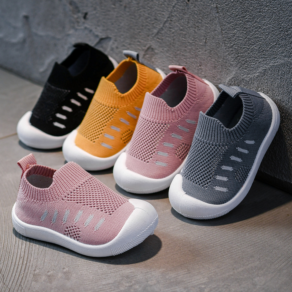 

Toddler Infant Kids Baby Girls Boys Candy Color Mesh Sport Running Casual Shoes