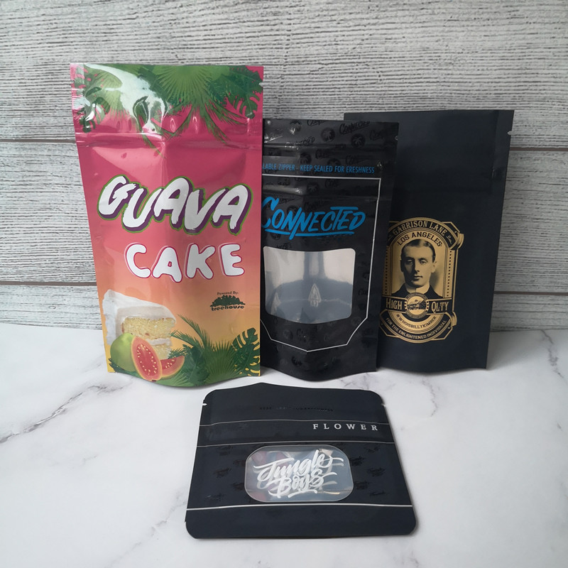 

3.5g connected Garrison Lane Smell Proof Bags with CONNECT Childproof Bag Stand Up Pouch Dry Herb Flowers Packaging