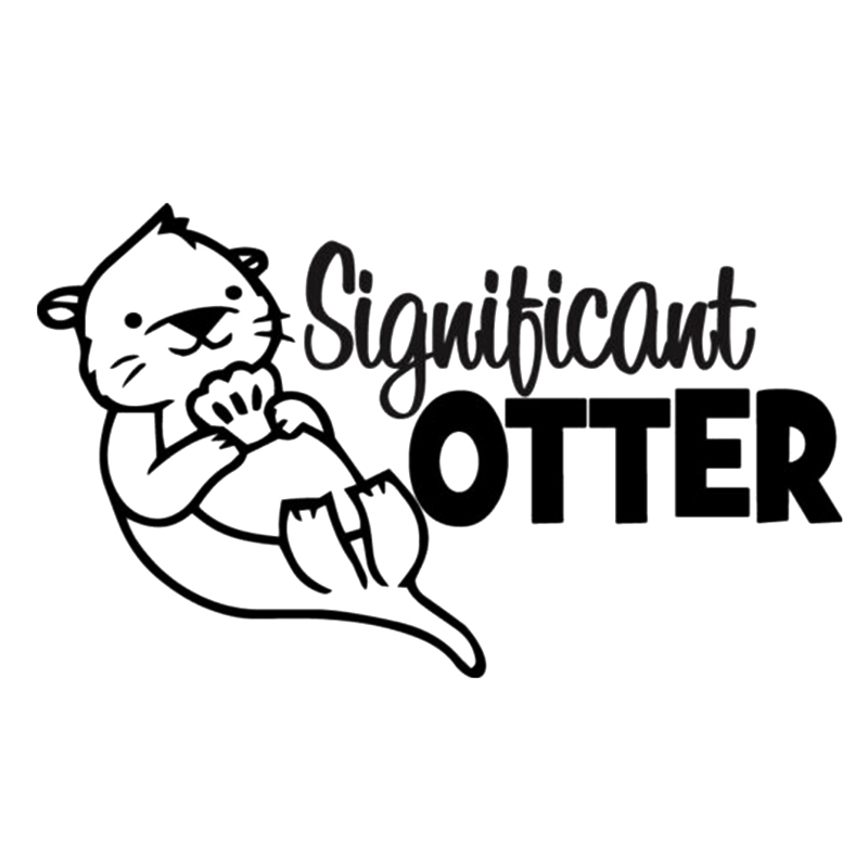 

16*9.4cm Significant Otter Vinyl Sticker Cute And Interesting Fashion Sticker Decals Car Accessories, Color