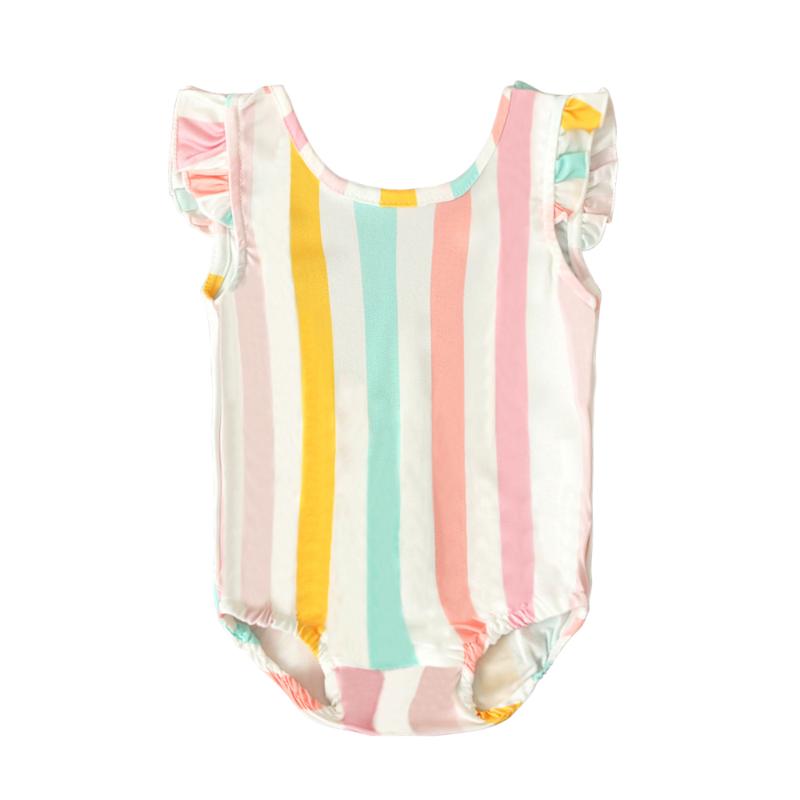 

1-5Years Toddler Infant Baby Girl Kids Stripe Bikini Swimwear Swimsuit Bathing Beachwear One-Piece Suits