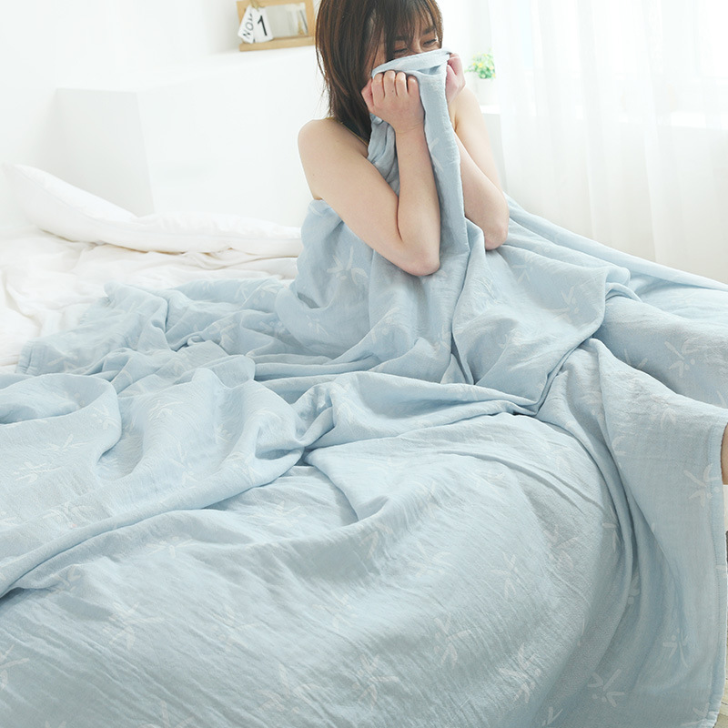 

Muslin Lightweight Summer Thin Blanket for Bed Sofa Cotton Soft Warm Quick Dry Throw Blankets Bed Coverlet Sheet