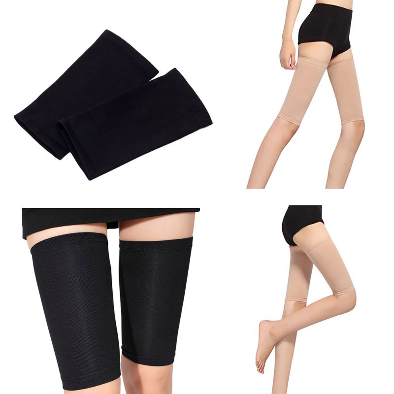 

1 Pair Compression Leg Sleeves Slimming Thigh Leg Shaper Sleeve Relieve Varicose Veins Circulation Stovepipe Sport, Black