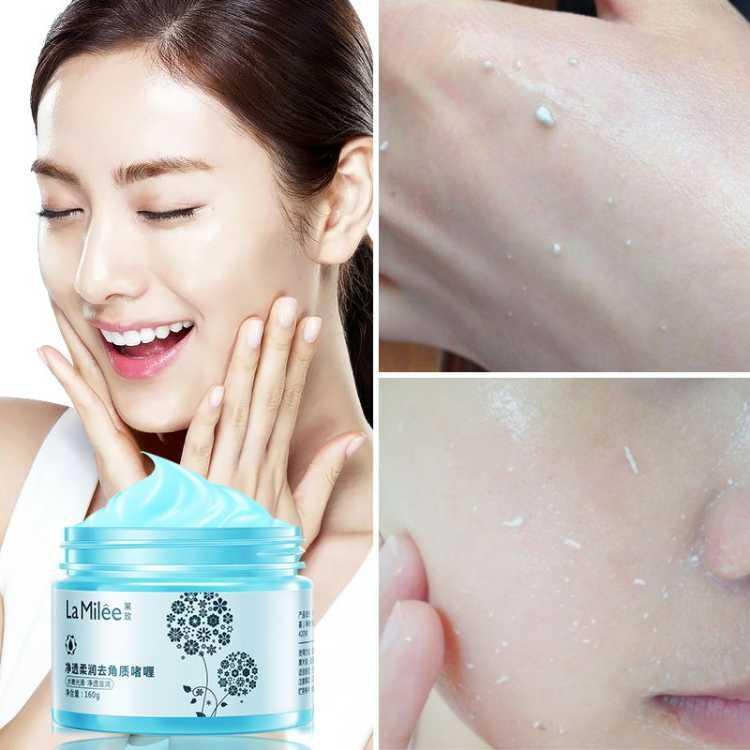 NEW Facial Massage Exfoliating Scrub Gel Shrink Pores Dead Skin Calluses Moisturizing Whitening Exfoliate Body Cream-image-554298881