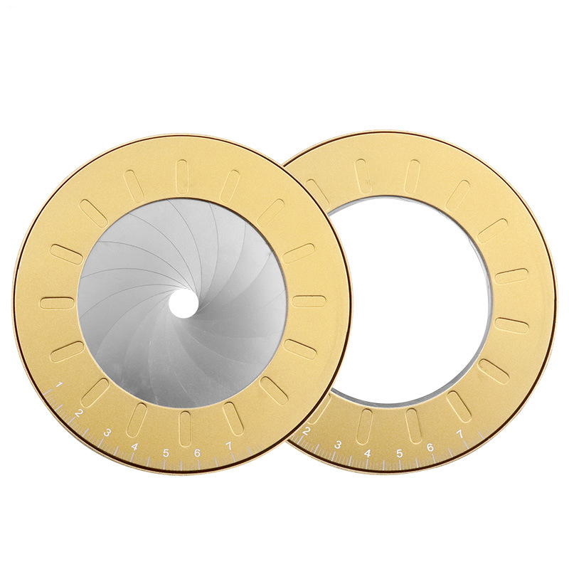 

Precision Math Measuring Ruler Stainless Steel Round Adjustable Size DIY Drawing Circle Tool Work Learning Rotating Stationery