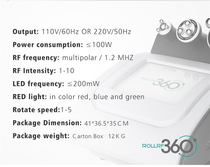 

Portable Burning Fat Instrument Body Slimming Massage Machine Lose Weight Shape RF360 radio frequency therapy machine