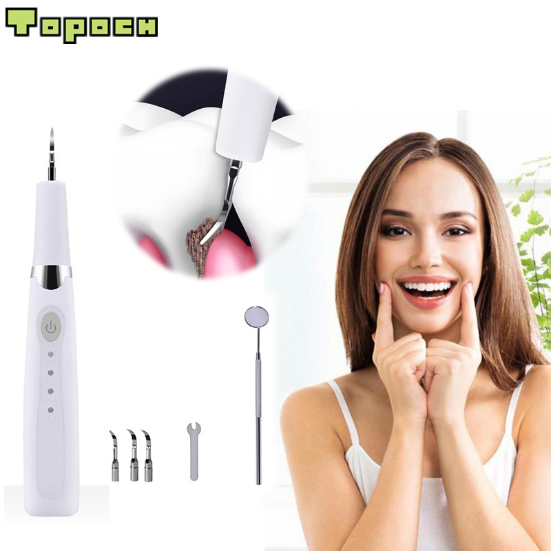 

Portable Cordless Dental Scaler Ultrasonic Genuine Sonic Vibration Calculus Remover Household Intelligent Stains Tartar Cleaner Rechargeable