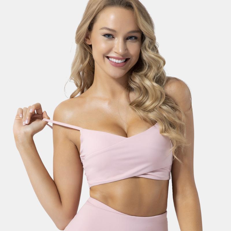 

Sports Bra Push Up Running Bra Tops Girls 3/4 Cup Seamless Underwear Training Puberty Sports Yoga Gym Sport, Blue