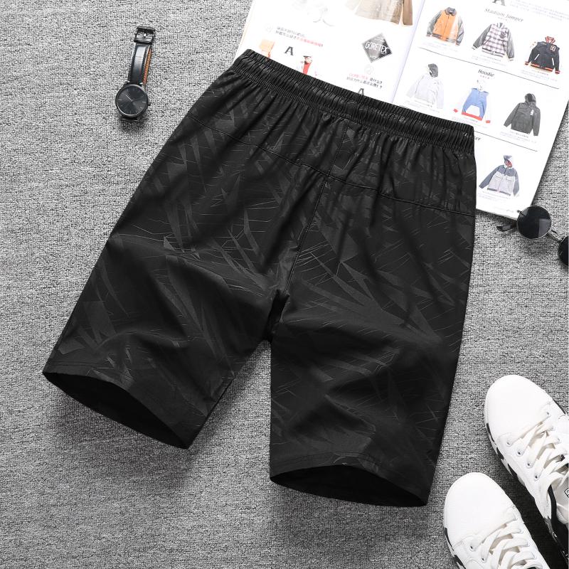 

New Brand Mens Shorts Summer Casual Bermuda Beach Shorts Men Gyms Sporting Bodybuiding Slim Fit Fitness Clothing Big K335, Black