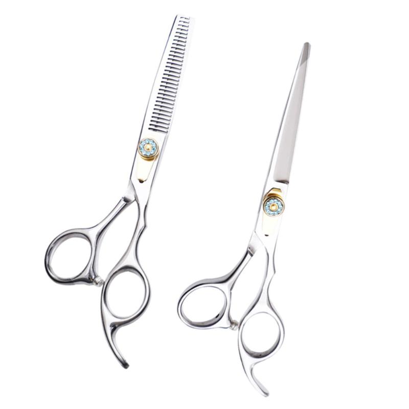 

2pcs Stainless Steel Haircut Hairdressing Scissors Shears for Barbershop Home