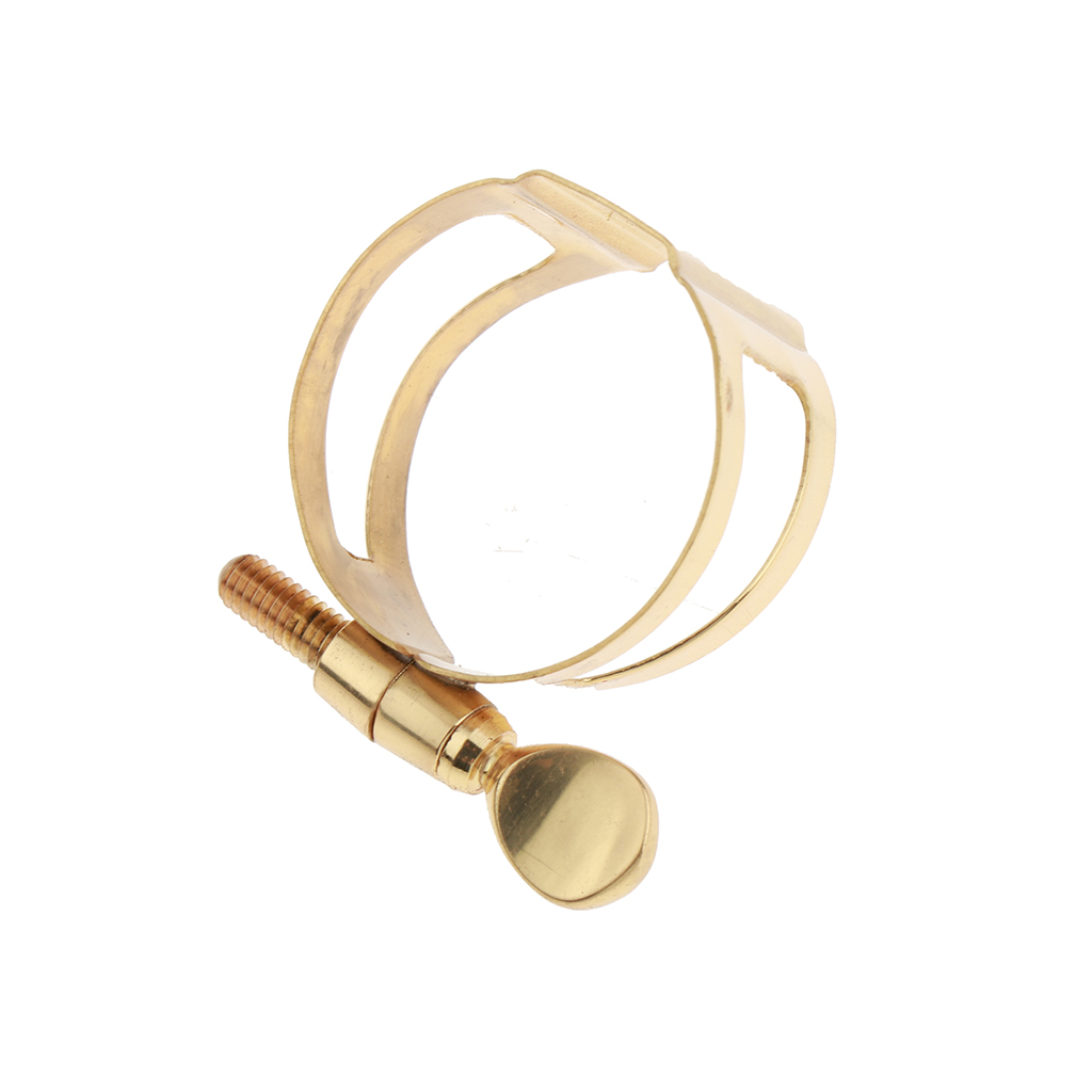 Alto Saxophone Mouthpiece Ligature Golden for Saxophonist Beginners-image-555729931