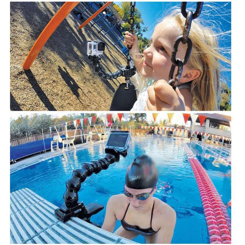 

flashing light YS connector snake arm camera shell bracket flashing light arm Diving photography equipment underwater, White
