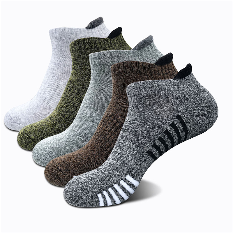

Cotton Sports Wear-resistant Breathable Men's Compression Socks Sole Loops Four Seasons Sweat-absorbent Male Basketball Socks