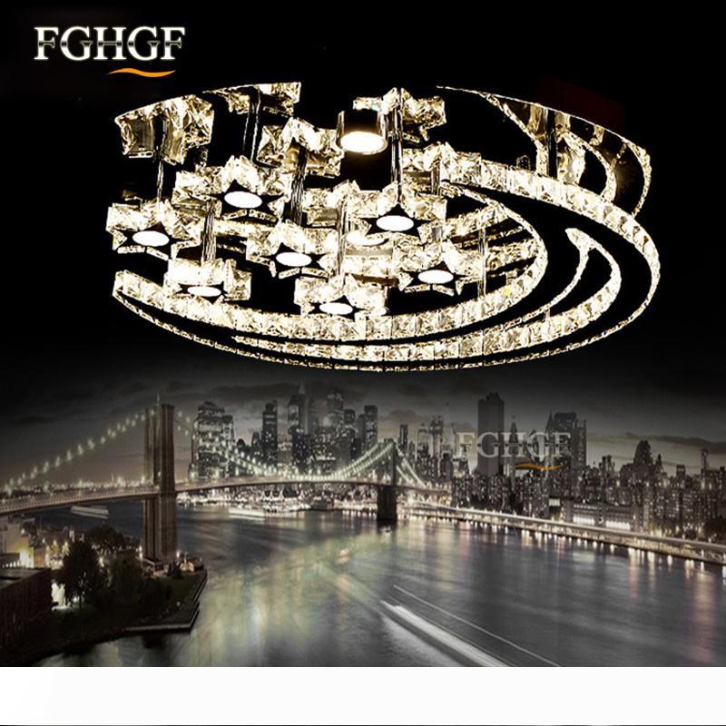 

Modern led crystal chandelier light moon star crystal Flush Mounted Chandeliers lamp living room Lustres for Bedroom Dining room