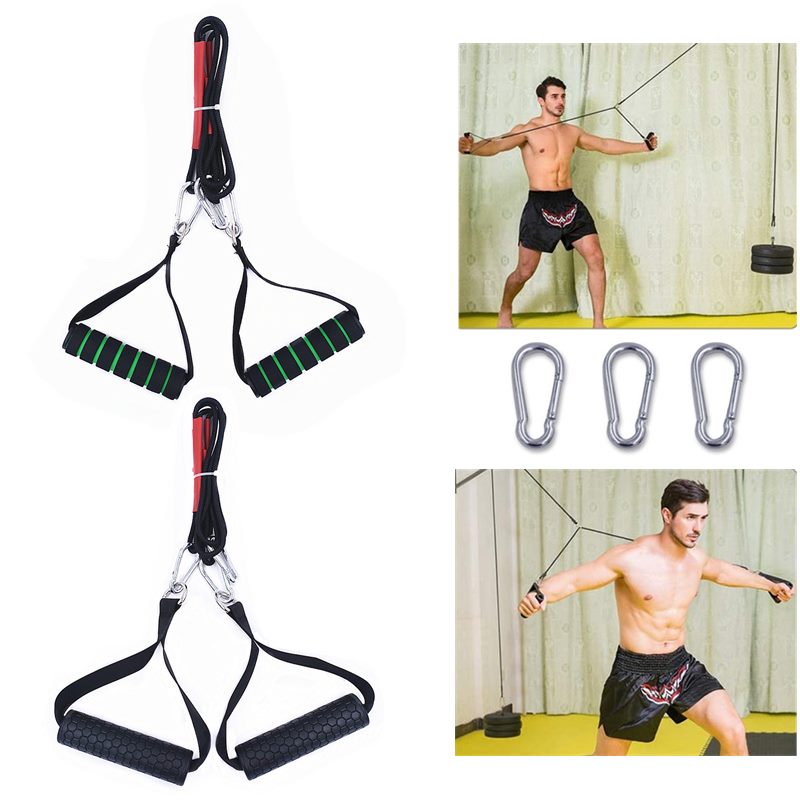 

Back Strength Blaster Exerciser with Heavy Duty Gym Cable Handle for Cable Machines LAT Pulldowns Bodybuilding Triceps Extension