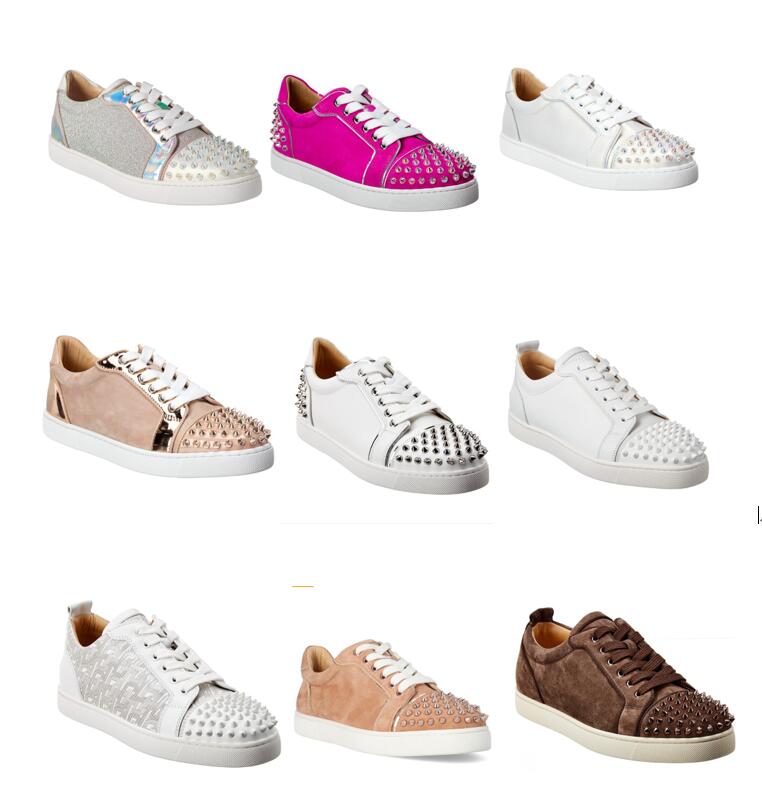 

Elegant Designer Men's Low Top Junior Red Bottom Sneakers Brands Casual Walking,Outdoor Brands Women Red Sole Sports Chaussure Homme