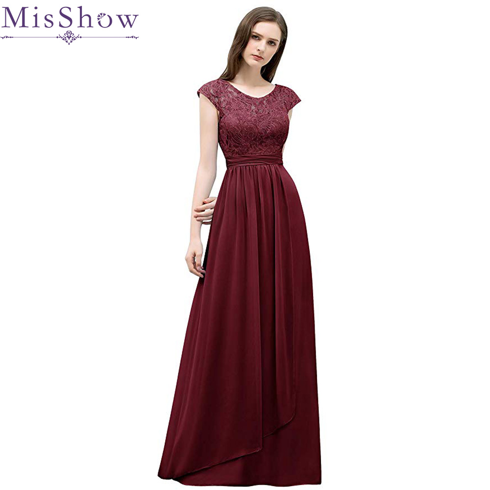 

Babyonlinedress Ladies Lace Chiffon Bridesmaid Dress Long Party Pageant Wedding Bridal Formal Maxi Prom Gown Princess Dress CPS722