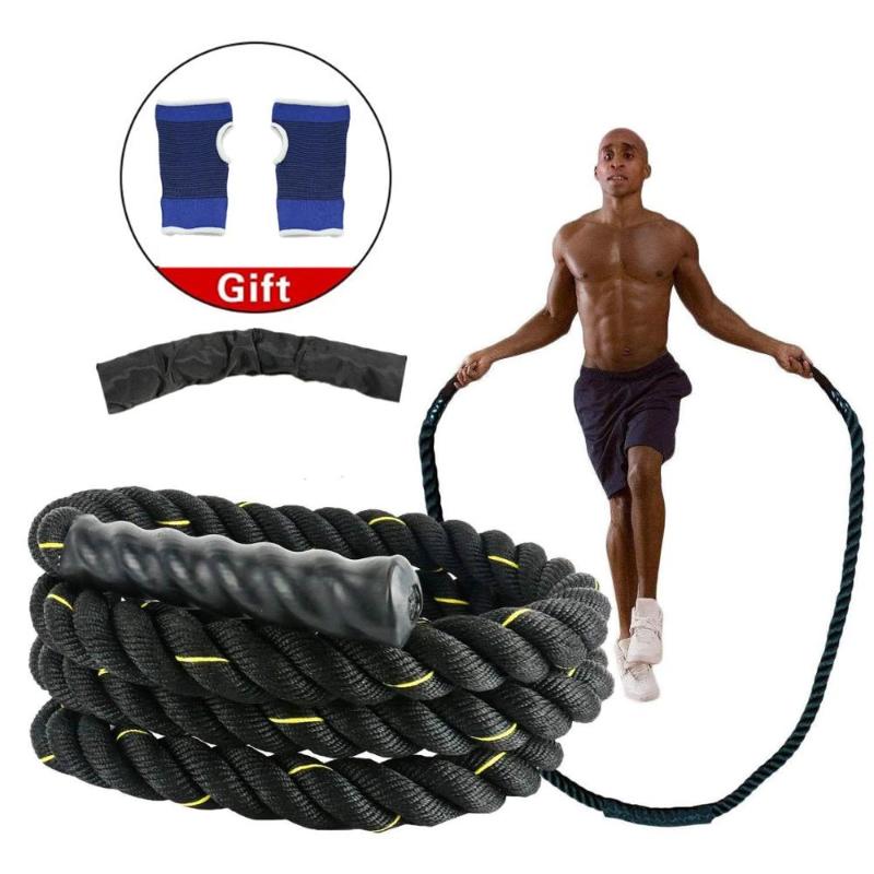

25mm Fitness Heavy Weighted Jump Rope Skipping Battle Rope for Men Women Power Training Improve Strength Home Workout Equipment