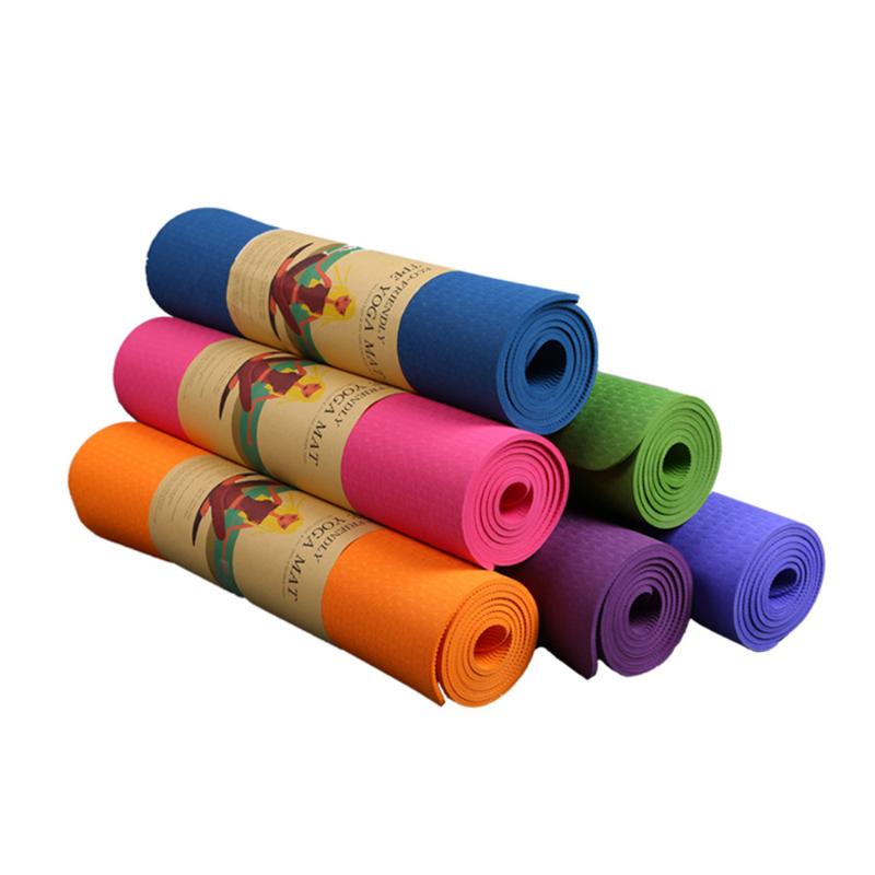 

6mm EVA Yoga Mat Unisex Non-Slip EVA Yoga Exercise Mat 183x61cm Pilates Exercise Body Building Supplies, Red