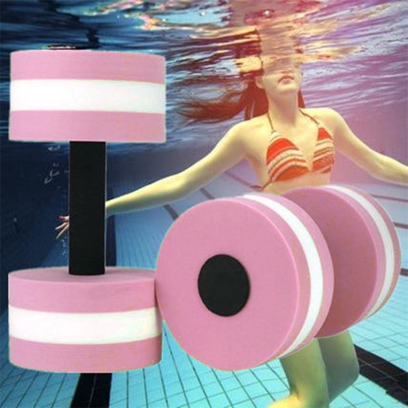 

1 Pair Water Foam Floating Dumbbell Aqua Fitness Barbells Foam Dumbbells Hand Bars Swimming Pool Resistance Exercise Dumbbell #, Blue