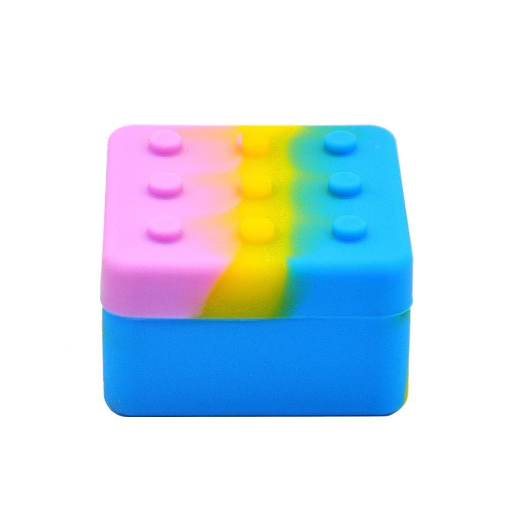 

Smoking Silicone Oil wax Container Case Non-stick Tabacco FDA Lego shape concerntrate jars