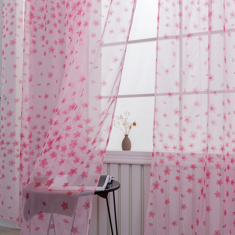 

Tulle Curtain Blind-Screening Balcony-Room on Window Home Decor Kitchen for Living Room Kitchen Bedroom Blackout Door Hall House, Blue