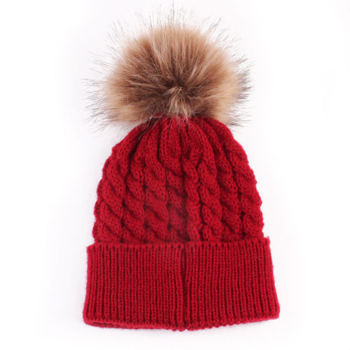 

Infantil Toddler Newborn New Cute Baby Kids Boys Girls Unisex Knitted Crochet Beanie Winter Warm Hat Cap 5 Color