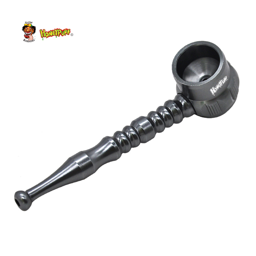 

Honeypuff Creative Hammer Design Aluminum Alloy Tobacco Pipe 117 MM Metal Bowl Smoking Pipe Detachable Pipe Pocket Size