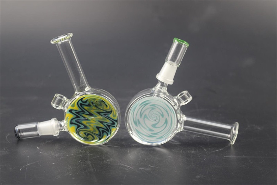 

Mini Hand Glass Water Hookahs 3.5Inch oil burner bong dap rig for smoking accessories ( random)