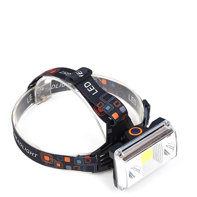 

10000 Lumens COB LED Headlamp USB Charging Headlight Tactical 4-Mode Bicycle Hunting Head Light