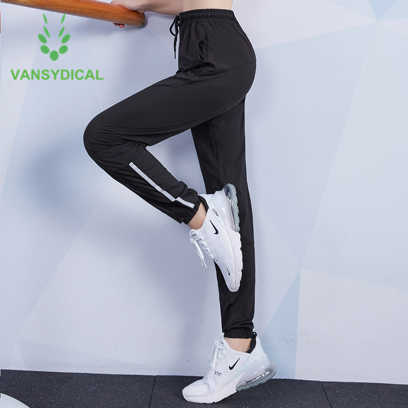 

Summer Workout Jogging Sweatpants Women Loose Sports Running Training Pants Quick Dry Outdoor Fitness Trousers Reflective Strip, Fbf012 classic
