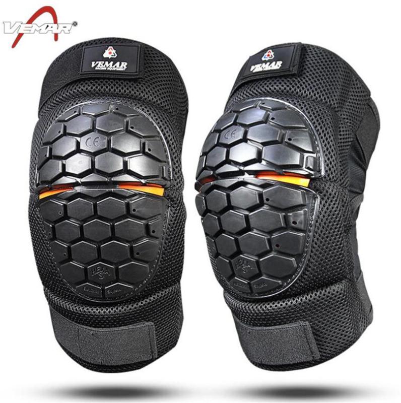 

New Vemar CE Motorcycle Knee Guards Carbon Fiber Motocross Racing Protective Gears Moto Protector Motorbike Elbow Knee pads