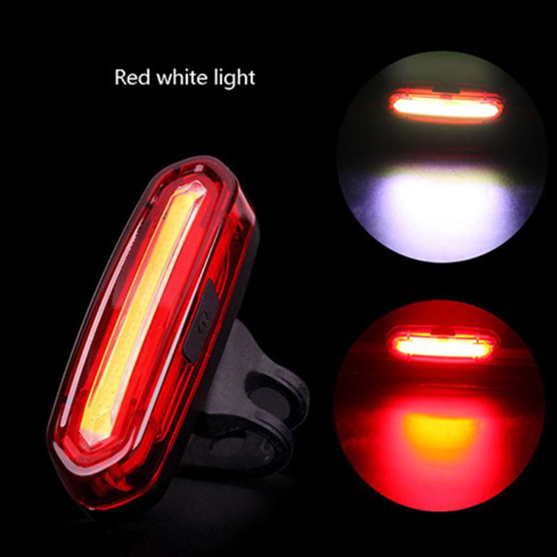 

Accessories Bike Rear Tail Light 3.7V Lamp 600mAh COB LED USB Rechargeable