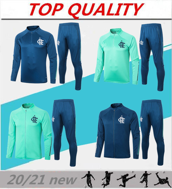 

2020 2021 CR Flamengo football tracksuit soccer jacket 20 21 camisas de futebol Long pull zipper Training suit Chandal