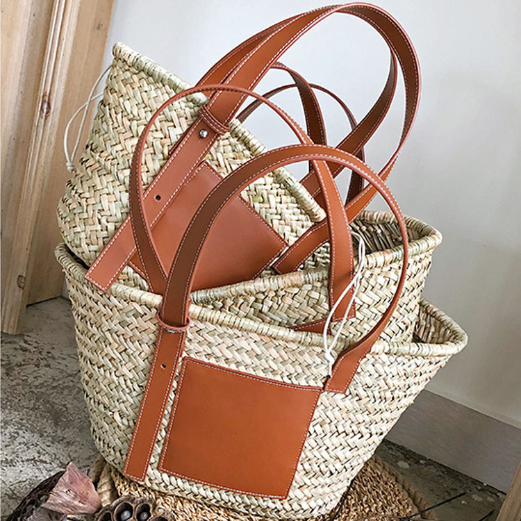 

Designe New Mujer Bolsos Luxury Elegant Straw Bag Women Bag De Marca Famosa 2019 Handbags Rattan Bolso Playa Beach Paja Bolso Aaddf, Red