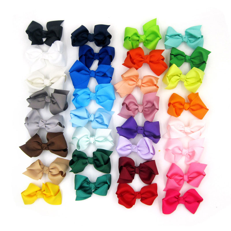 

New Cute Dot Barrettes Bows Hair Clip Baby Girls Fashion Boutique Kids Hair Accessories Free Shipping