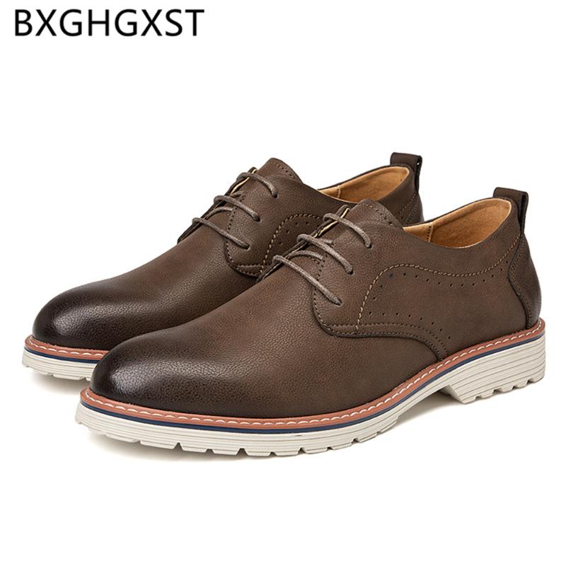 

Oxford Shoes for Men Formal Brown Dress Coiffeur Office Shoes Men 2020 Fashion Italian Leather Zapatos Hombre Ayakkabi, Black