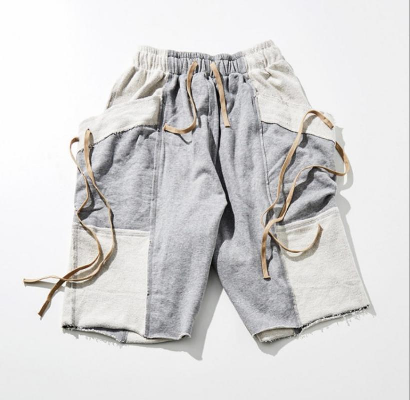 

European and American Men's New Summer Sports Training Cotton Running Fitness Sports Shorts Men Running Shorts Gym, Black