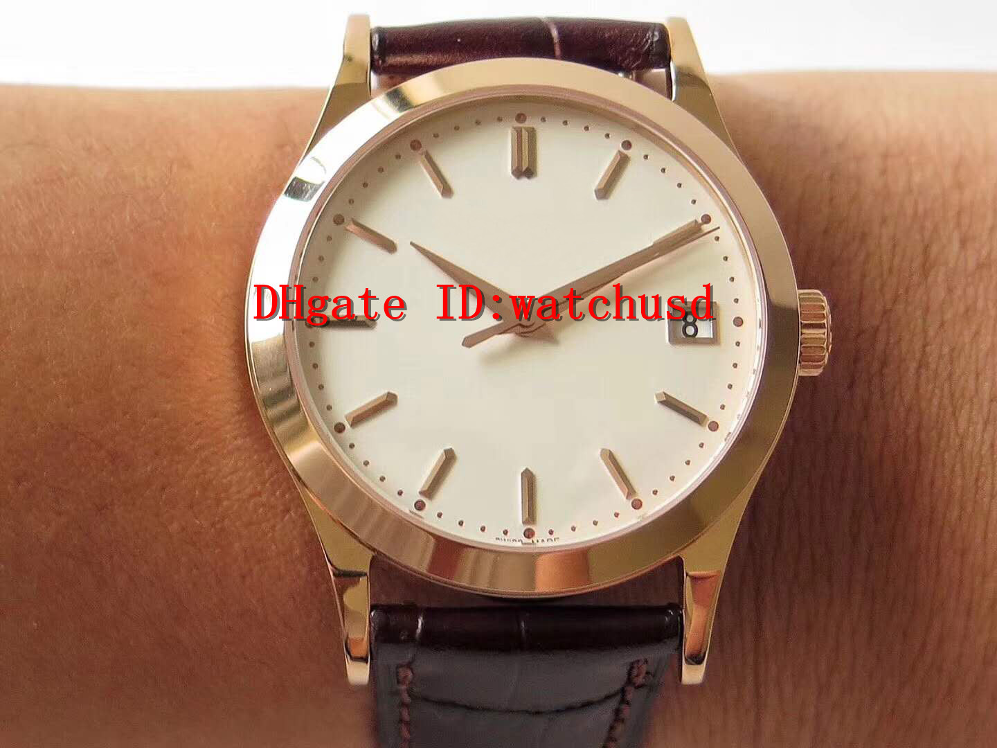 

AC Factory CALATRAVA Mens Watches 18k Rose Gold Luxury Watch Date display Sapphire Swiss Cal.324 Automatic Mechanical Transparent case back