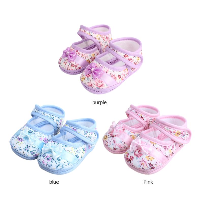 

Cotton Infant First Walkers Bowknot Baby Shoes Soft Anti-Slip Prewalkers Anti-slip Toddler Shoes Unisex Baby Sneakers, 05