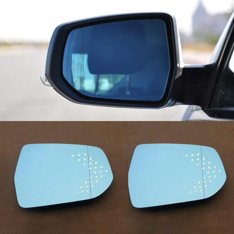 For Chevrolet Malibu Car Rearview Mirror Wide Angle Hyperbola Blue Mirror Arrow LED Turning Signal Lights-image-562197505