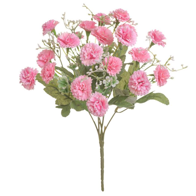

1 Bouquet 20 Heads Artificial Flowers Lilac Bud Flower Silk Fake Flower Flores For DIY Home Garden Wedding Decoration, Pink