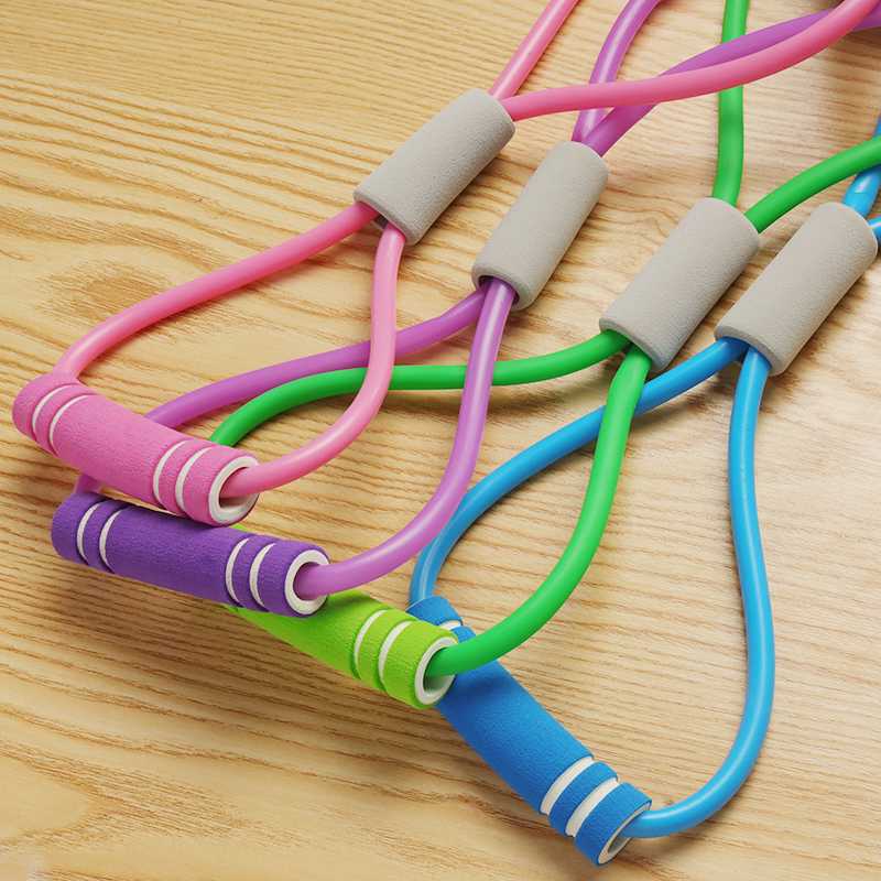 

8 Word Sports Exercise Elastic Band Yoga Gum Fitness Resistance Chest Expander Rubber Elastic Bands for Sports Exercise Yoga
