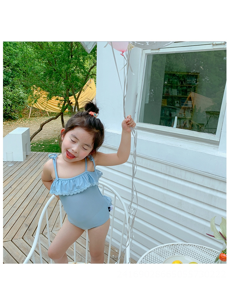 2021 Korean Childrens Bikini Swimsuit Childrens Cute Girl Baby Princess