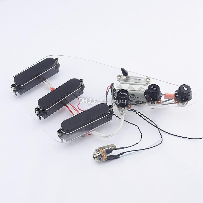 

Guitar Pickups SSS Active Single Coil Pickups Wiring Harness Prewired Black