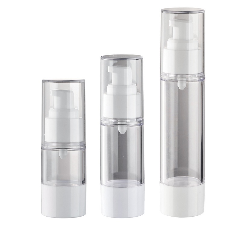 

15ml 30ml 50ml White Airless Pump Bottle Portable Refillable Lotion Bottle Cosmetic Container Free Shipping WB2289