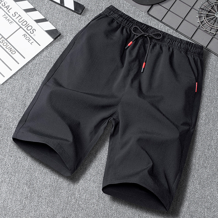 

Pepp Summer Shorts Men'S Loose-Fit Sports Breathable New Style Youth Thin Casual Shorts-40, Black and white with pattern