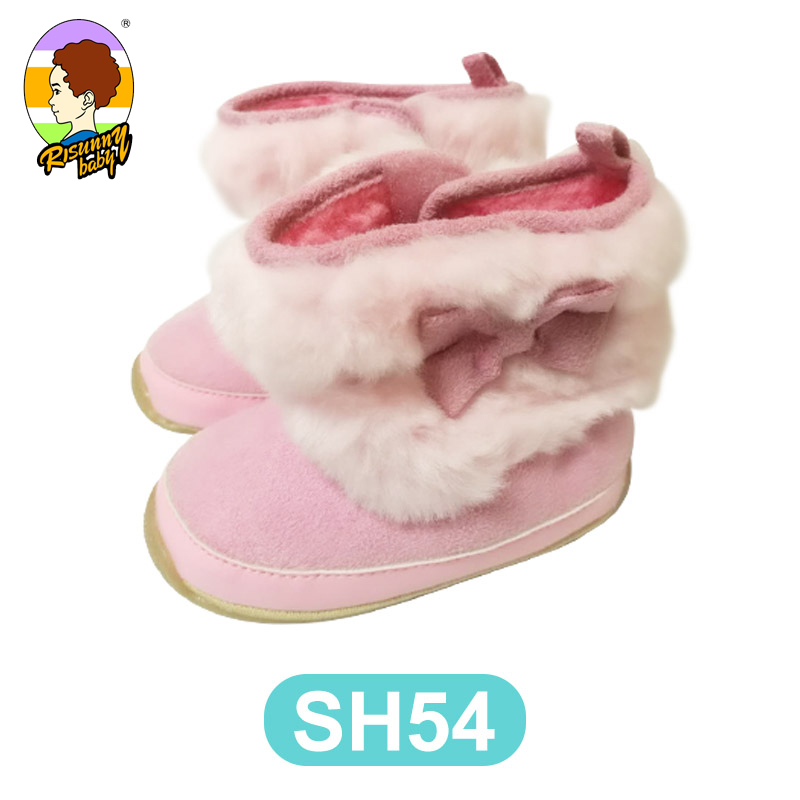 

Risunnybaby Baby Shoes Newborn Cotton Shoes Sneaker Winter First Walkers Infant Toddler Soft Sole Anti-Slip, Sh54