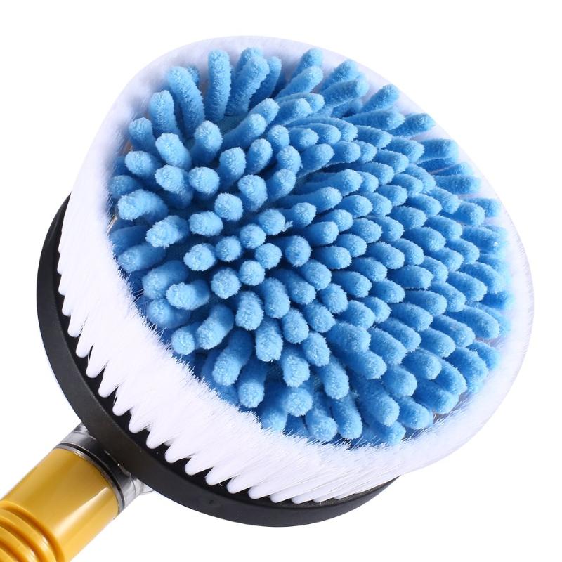 

Auto-spinning Car Wash Brush Retractable Long Handle Water Flow Switch Foam Bottle Durable Car Cleaning Brush